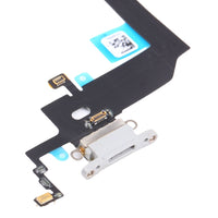 iPhone X charging port replacement flex cable with USB dock bracket and pins