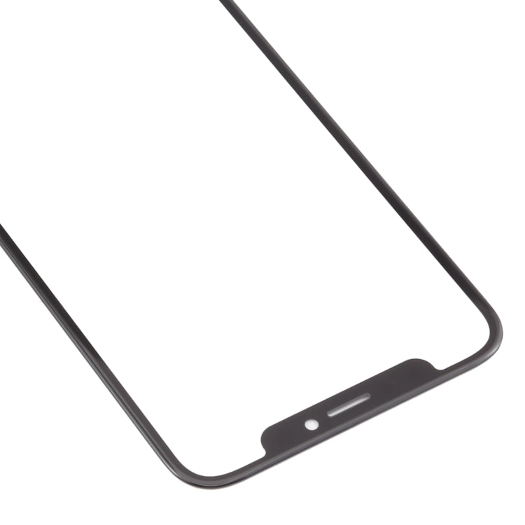 iPhone X touch panel replacement outer glass frame, angled corner view