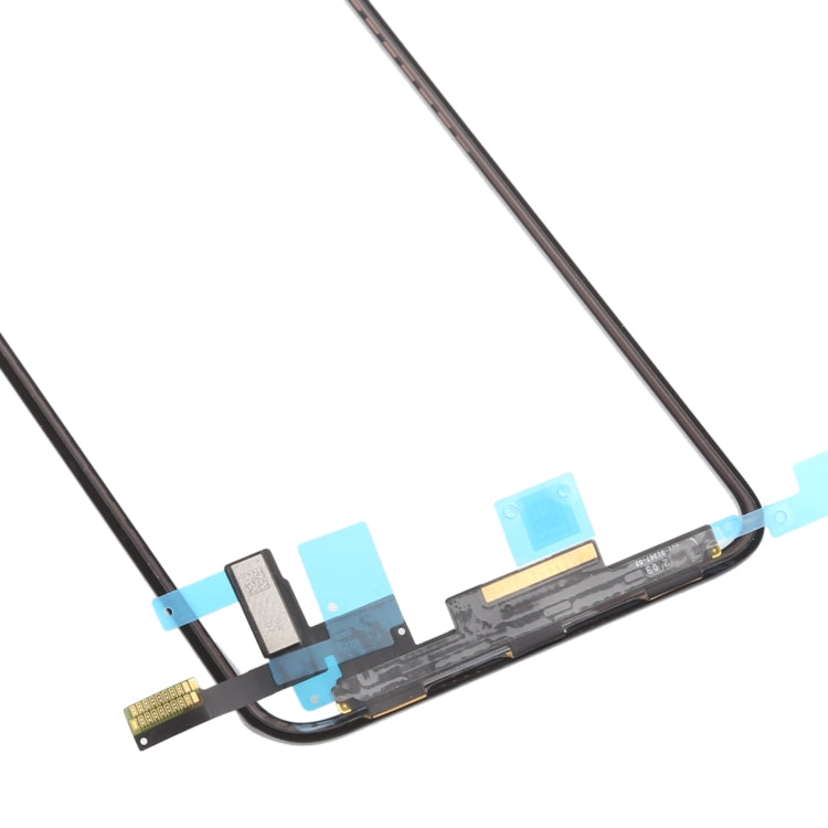 iPhone X touch panel replacement bottom flex and ribbon cables, close-up