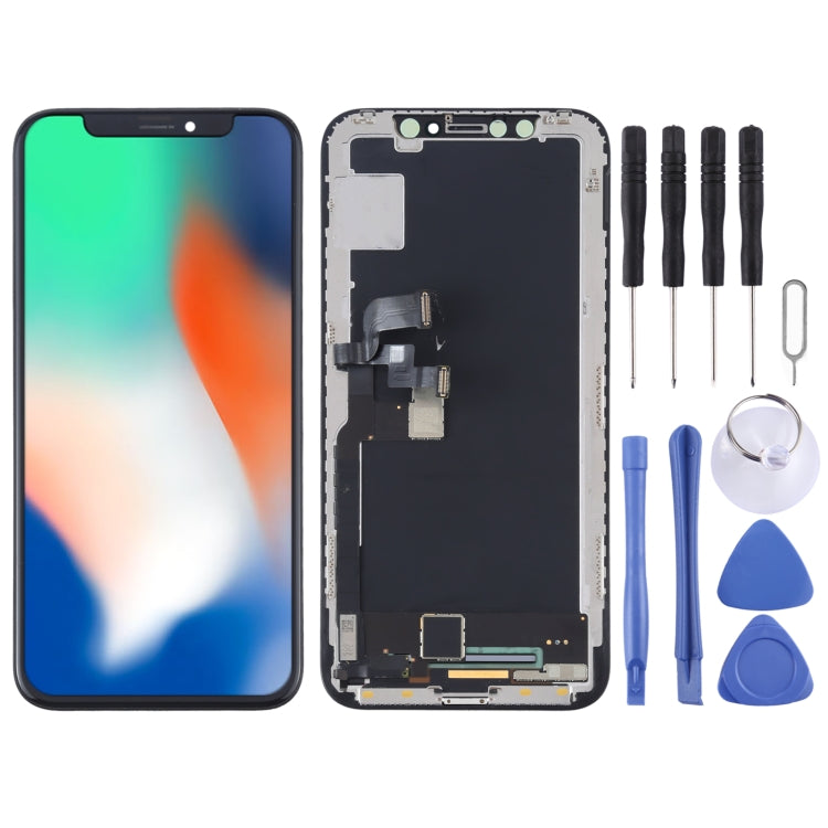 iPhone X screen replacement kit: front glass, display assembly, repair tools