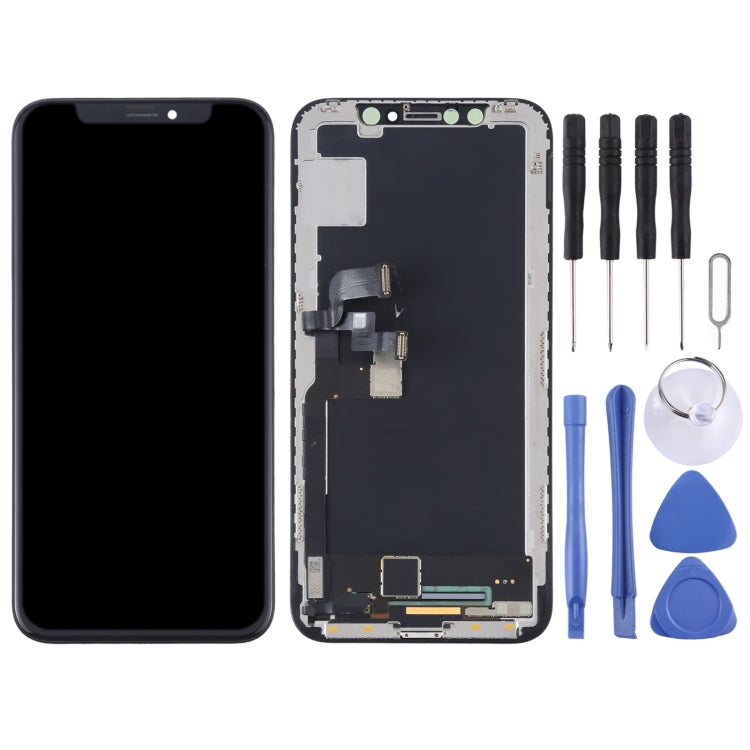 iPhone X replacement screen: blank front glass and internal LCD assembly