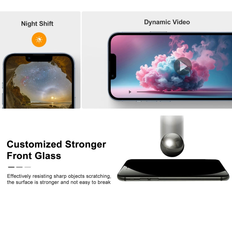 iPhone X replacement screen with protective glass and side-edge profile