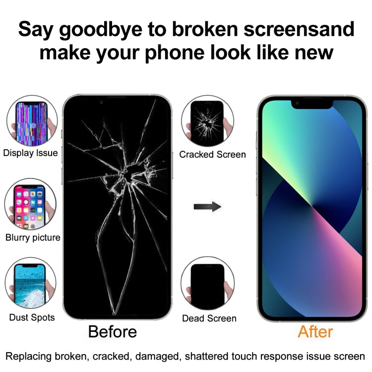 iPhone X before-and-after: cracked screen replaced with a working OLED display