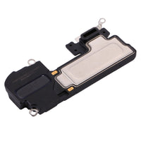 iPhone X earpiece speaker replacement, angled view with black earpiece grille