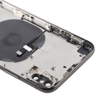 iPhone X housing, black interior frame with speaker parts and connector flex