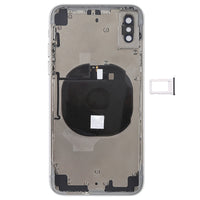 iPhone X housing rear frame, white interior with dual camera module openings