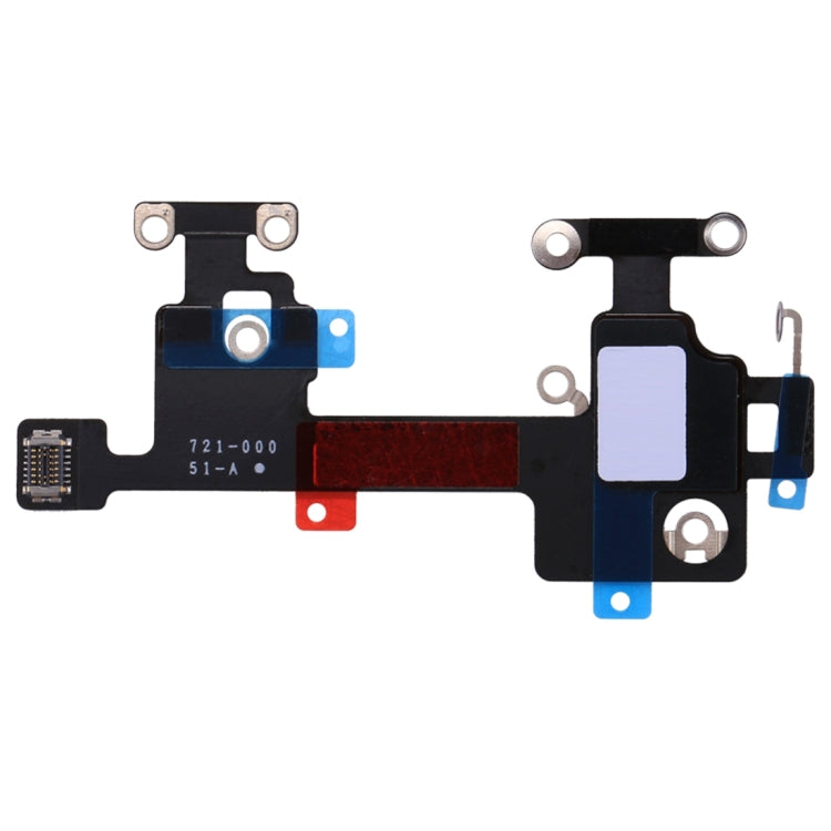 iPhone X WiFi flex cable replacement, black flex with red ribbon and connector pads