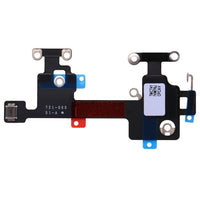 iPhone X WiFi flex cable replacement, black flex with blue tabs and metal mounting holes
