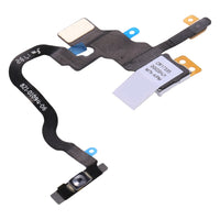 iPhone X power button flex replacement with printed part number and camera-style switch module