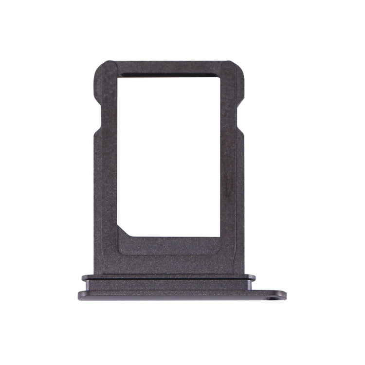 Dark grey iPhone X card tray replacement, front view with card slot cutout