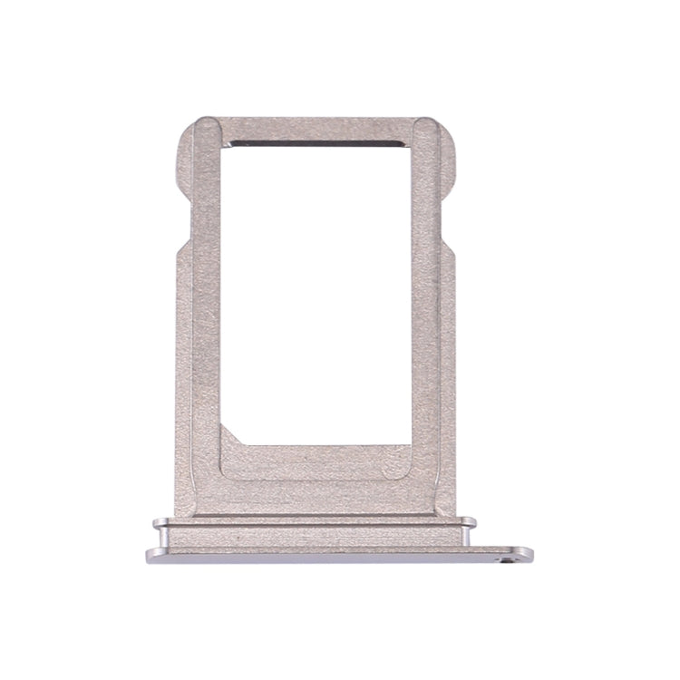 Silver iPhone X card tray replacement, front view with card slot cutout
