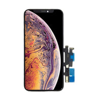 iPhone XR LCD screen replacement with front display and flex cable assembly