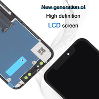 iPhone XR JK INcell LCD screen module with connector area and frame