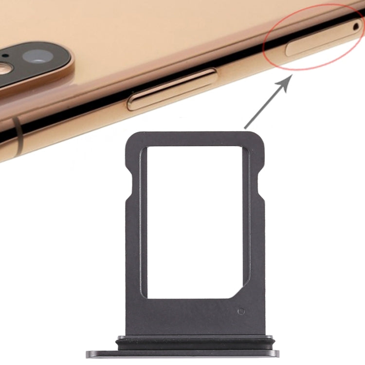 Black SIM card tray with holder frame for iPhone XS replacement