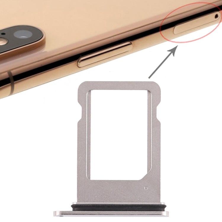 Gold SIM card tray insert frame, front view