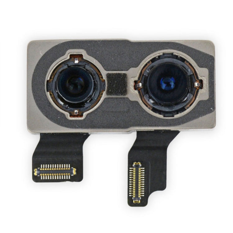 iPhone XS back camera module replacement with two lenses and dual flex connectors