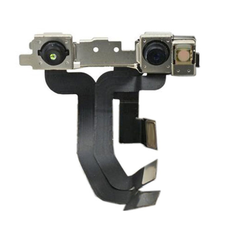 Front-facing camera module for iPhone XS with two camera openings and ribbon cable