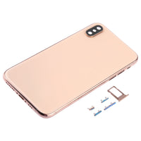 Gold iPhone XS back housing cover with camera cutout and SIM tray/side key openings