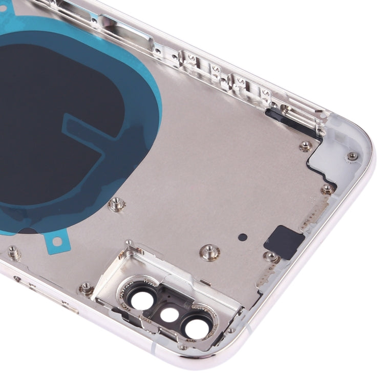 iPhone XS back housing, open frame with SIM tray dock and camera module openings