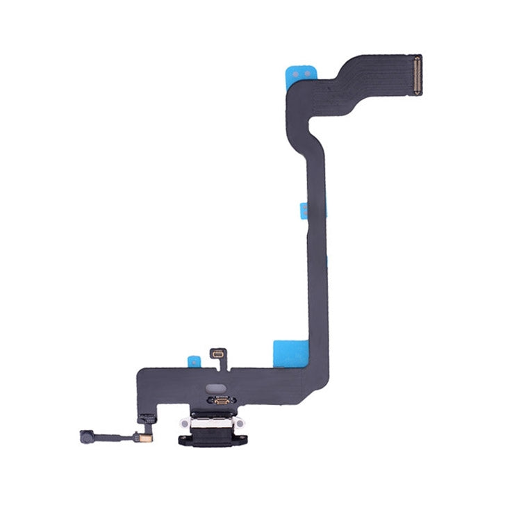 Charging port flex cable replacement for iPhone XS, dark ribbon with connector assembly