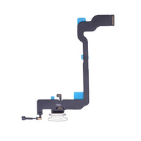 Charging port flex cable replacement, dark ribbon with dock connector and blue pads