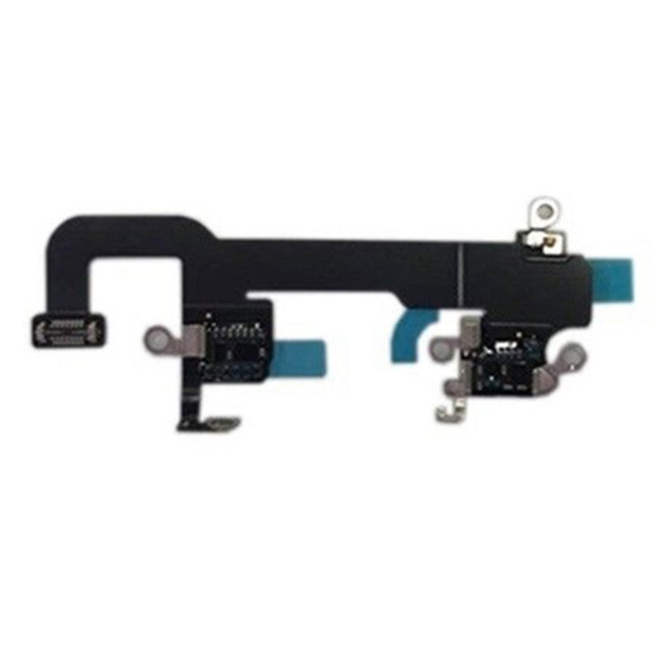 WiFi antenna flex cable for iPhone XS, black flex with small circuit pads on both ends