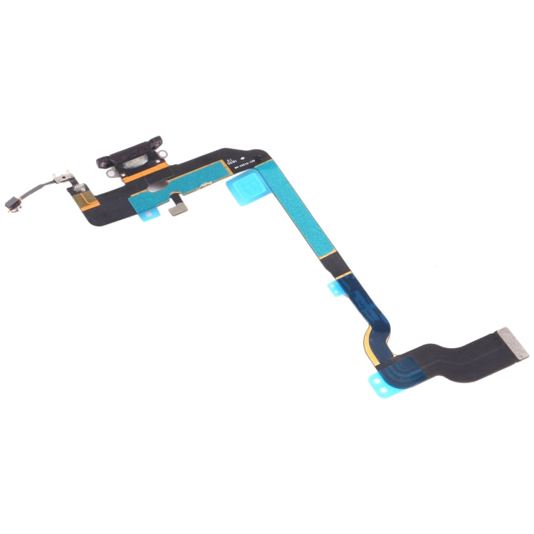 iPhone XS charging port replacement flex cable with side flex parts and docking contact