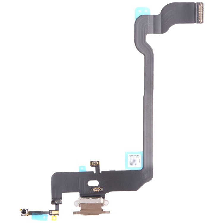 iPhone XS charging port replacement flex cable with main ribbon and dock assembly
