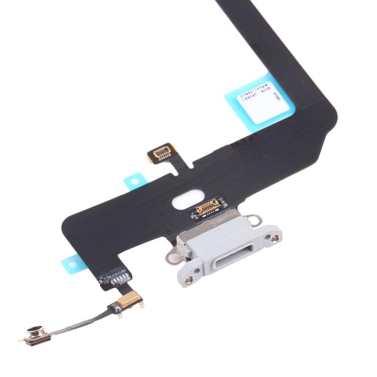 Charging port replacement module with dock connector, flex cable, and circuit contacts