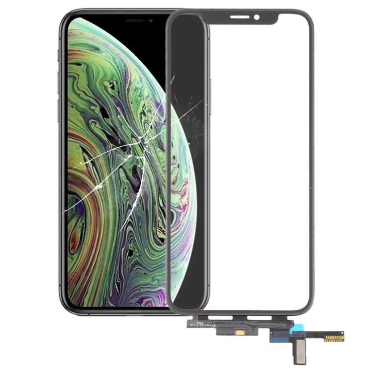 iPhone XS touch panel replacement with OCA, front glass and digitizer frame in dark gray