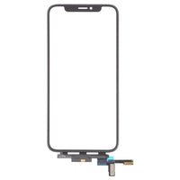 iPhone XS touch panel replacement front frame with home button cutout and flex cable