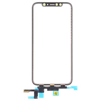 iPhone XS touch panel replacement, rear view with flex and sensor openings