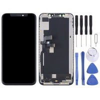 iPhone XS OLED replacement: front glass plus open screen assembly and tool set