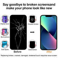 iPhone XS OLED screen replacement restores a cracked phone display to clear view