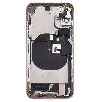 iPhone XS full housing assembly, gold: open back with Taptic Engine and speaker parts