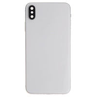 iPhone XS rear housing panel with dual rear camera cutout and side rails