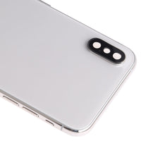 iPhone XS rear housing cover with dual camera window and metal side buttons