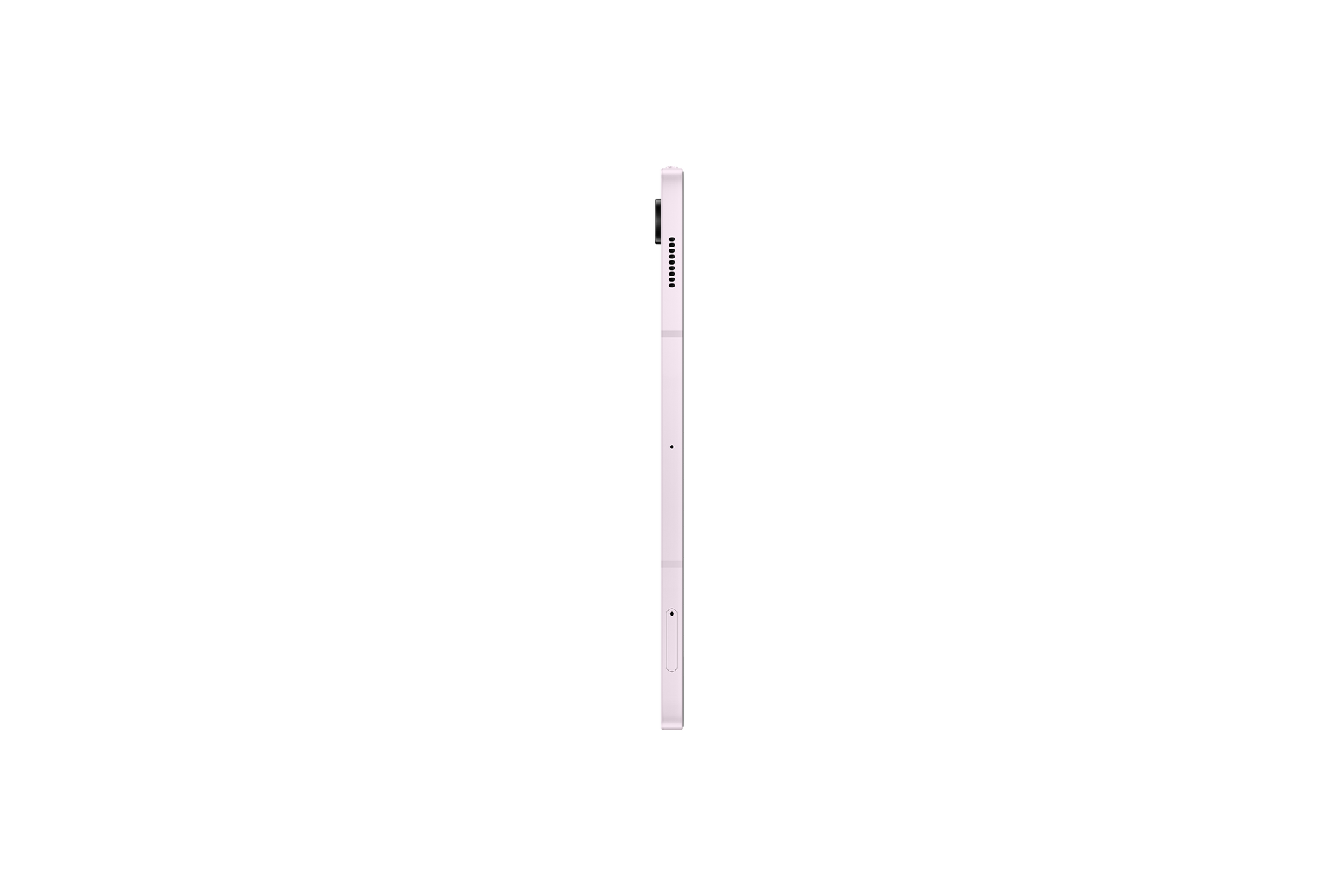 Samsung Galaxy Tab S9 FE slim side profile in lavender