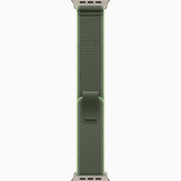 Apple Watch Ultra 3 olive green fabric watch band with clasp