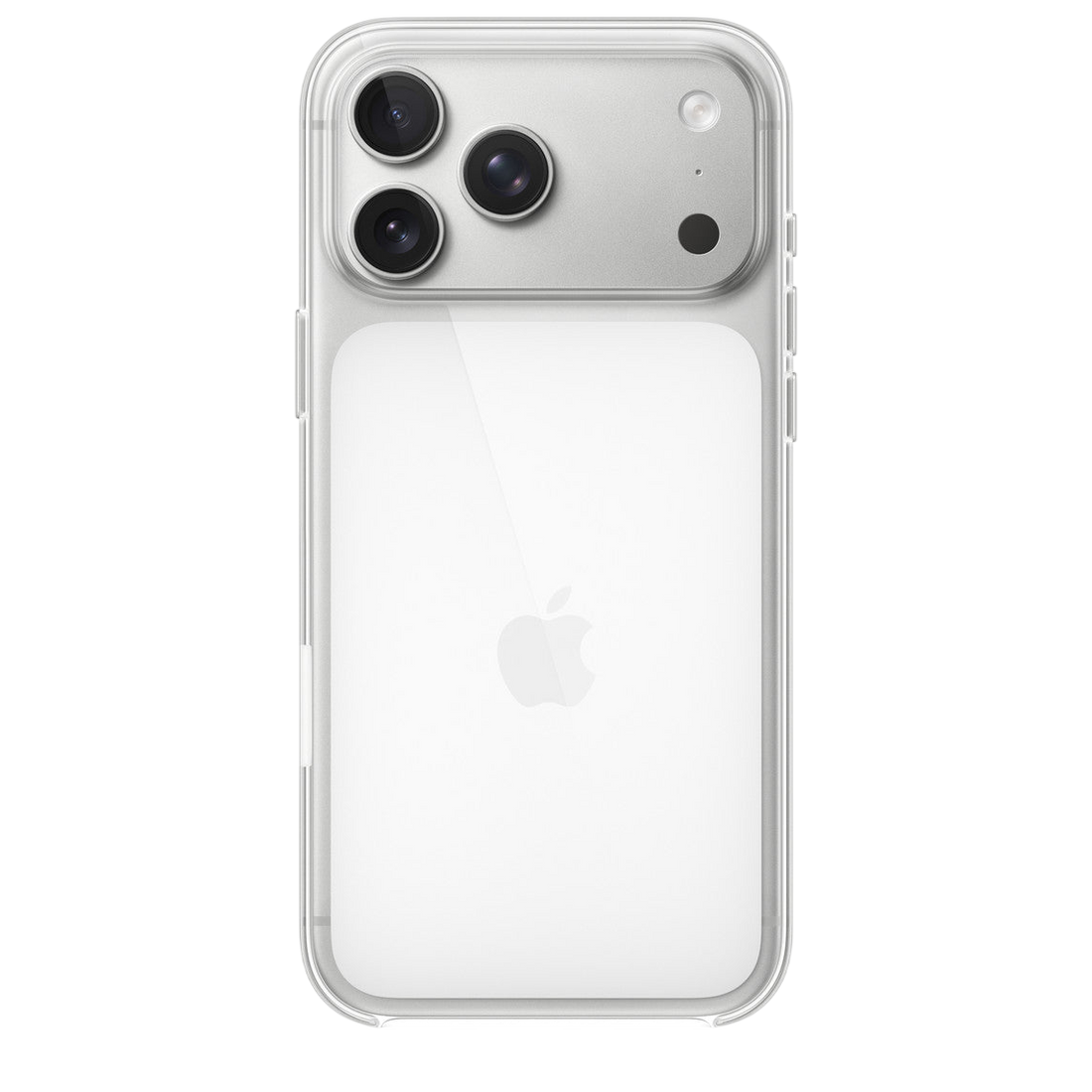 Apple iPhone 17 Pro Max clear MagSafe case, transparent frame, camera cutouts
