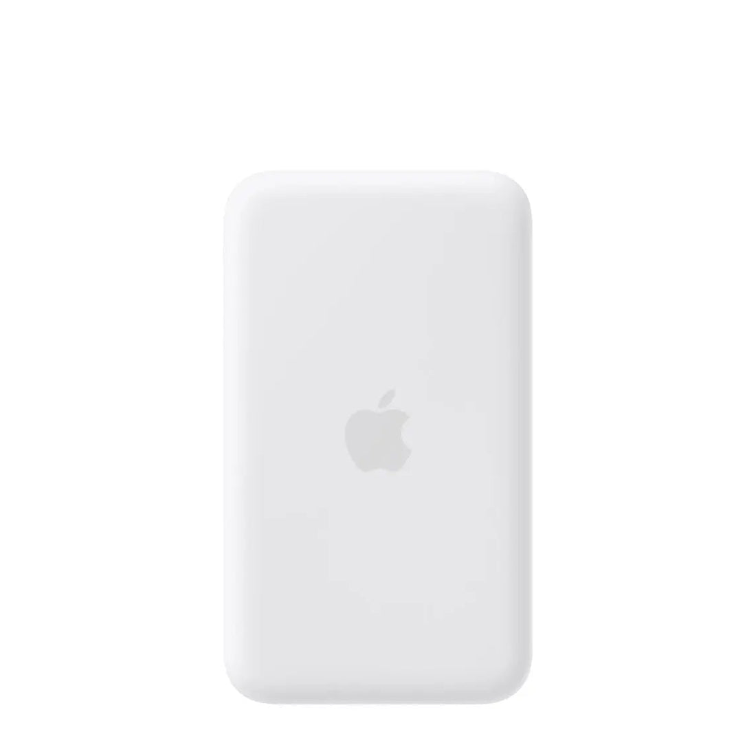 White iPhone battery pack with Apple logo on back