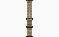 Smartwatch with light translucent ocean band and black strap clips