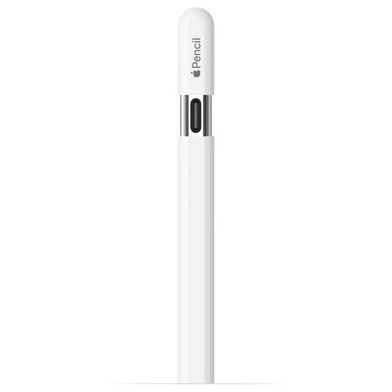 Apple Pencil (USB-C) stylus with connector end and charging port