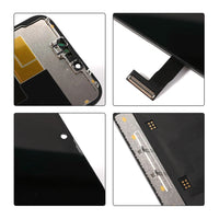 iPhone 13 Pro Max screen replacement close-up of flex cables and connectors