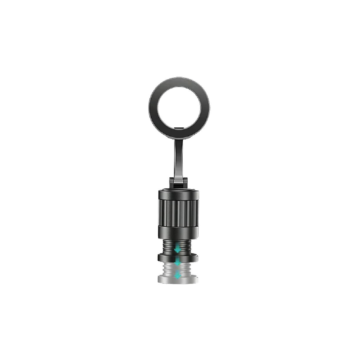 Nine Travel CT5 magnetic stand, black ring mount with visible hardware