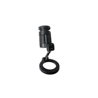 Nine Travel CT5 magnetic stand in black with circular ring base