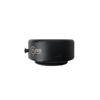 Black vacuum suction phone holder with side Type-C port and small knob