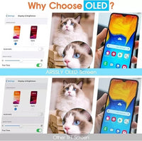 OLED vs TFT comparison graphic for iPhone 13 Pro Max screen replacement
