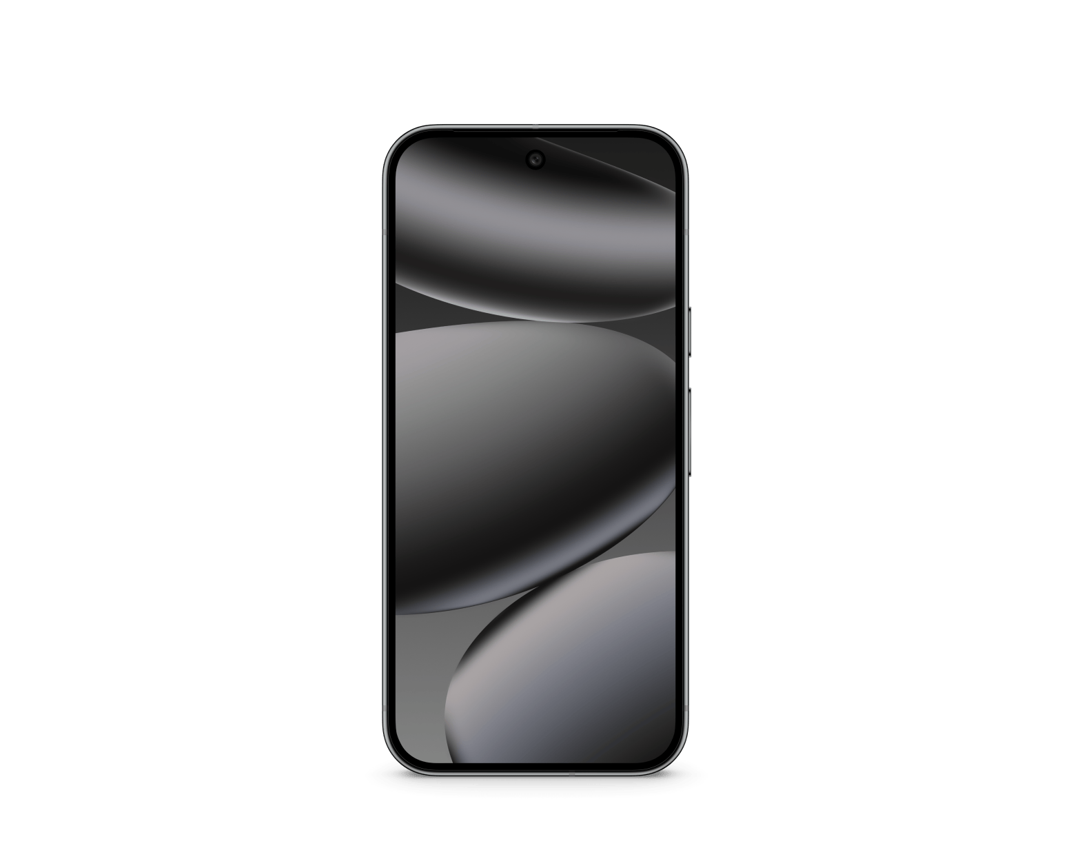 Google Pixel 10 Pro 5G phone, front view with curved display, dark color