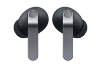 Samsung in-ear wireless earbuds, black, showing grille speaker mesh